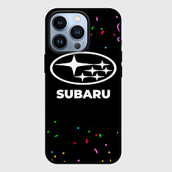 Чехол для iPhone 13 Pro Subaru конфети, цвет: 3D-черный