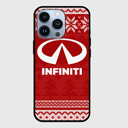 Чехол для iPhone 13 Pro Новогодний Infiniti, цвет: 3D-черный