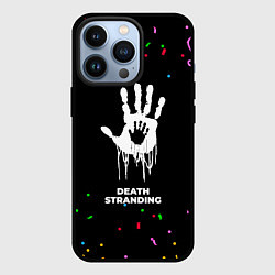 Чехол для iPhone 13 Pro Death Stranding конфети, цвет: 3D-черный
