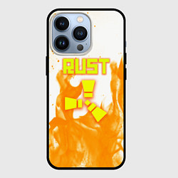 Чехол для iPhone 13 Pro Rust flame, цвет: 3D-черный