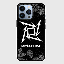 Чехол для iPhone 13 Pro Снежный Metallica, цвет: 3D-черный