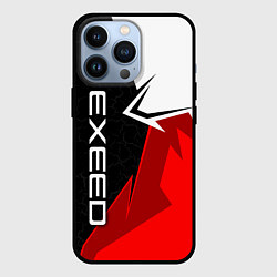 Чехол для iPhone 13 Pro Exeed - красно-белый, цвет: 3D-черный