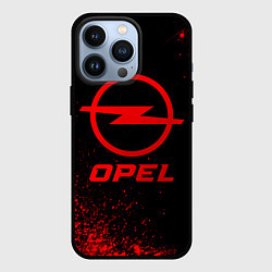 Чехол для iPhone 13 Pro Opel - red gradient, цвет: 3D-черный