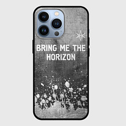 Чехол для iPhone 13 Pro Bring Me the Horizon - grey gradient посередине, цвет: 3D-черный