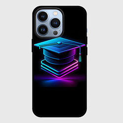 Чехол для iPhone 13 Pro Неоновая шапочка магистра, цвет: 3D-черный
