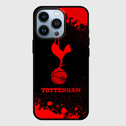 Чехол для iPhone 13 Pro Tottenham - red gradient, цвет: 3D-черный