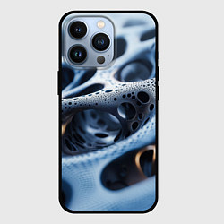 Чехол для iPhone 13 Pro Текстура объемных сот, цвет: 3D-черный