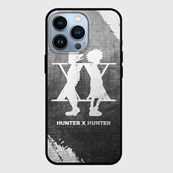 Чехол для iPhone 13 Pro Hunter x Hunter - grey gradient, цвет: 3D-черный