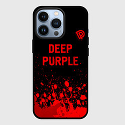 Чехол для iPhone 13 Pro Deep Purple - red gradient посередине, цвет: 3D-черный