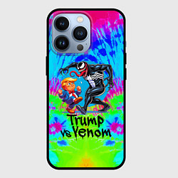 Чехол для iPhone 13 Pro Дональд Трамп против Венома, цвет: 3D-черный