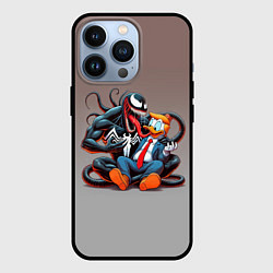 Чехол для iPhone 13 Pro Venom and Duck-Donald - ai art fantasy, цвет: 3D-черный