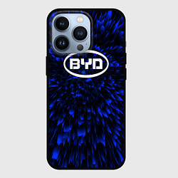 Чехол для iPhone 13 Pro BYD blue energy, цвет: 3D-черный