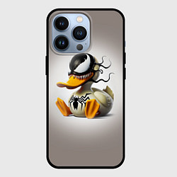 Чехол для iPhone 13 Pro Venom Duck - ai art fantasy, цвет: 3D-черный