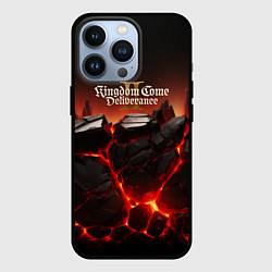 Чехол для iPhone 13 Pro Kingdom Come Deliverance 2 черные камни, цвет: 3D-черный