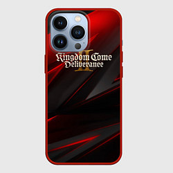 Чехол iPhone 13 Pro Kingdom Come Deliverance 2 red black