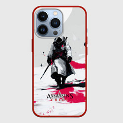 Чехол для iPhone 13 Pro Assassins Creed ninja, цвет: 3D-красный