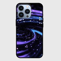 Чехол для iPhone 13 Pro Фиолетовая текстура по кругу, цвет: 3D-черный