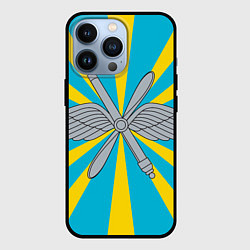 Чехол для iPhone 13 Pro Военно-воздушные силы: флаг, цвет: 3D-черный