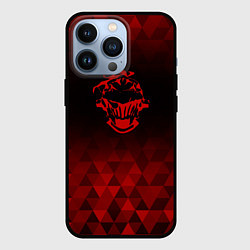 Чехол для iPhone 13 Pro Goblin Slayer red poly, цвет: 3D-черный