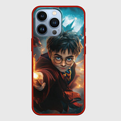 Чехол для iPhone 13 Pro Гарри Поттер - магия, цвет: 3D-красный