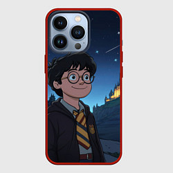 Чехол для iPhone 13 Pro Довольный Гарри Поттер, цвет: 3D-красный
