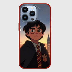Чехол для iPhone 13 Pro Загадочный Гарри Поттер, цвет: 3D-красный
