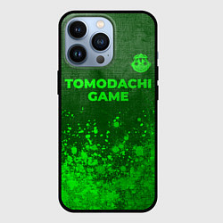 Чехол для iPhone 13 Pro Tomodachi Game - green gradient посередине, цвет: 3D-черный