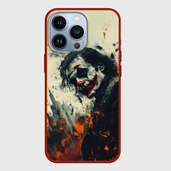 Чехол для iPhone 13 Pro Джокер стиль красок, цвет: 3D-красный