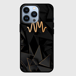 Чехол для iPhone 13 Pro Arctic Monkeys golden poly, цвет: 3D-черный