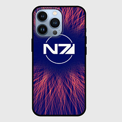 Чехол для iPhone 13 Pro Mass Effect red energy, цвет: 3D-черный