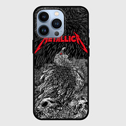 Чехол для iPhone 13 Pro Metallica - scavenger on the skull, цвет: 3D-черный