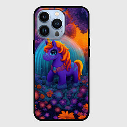 Чехол для iPhone 13 Pro Сказочный единорог, цвет: 3D-черный