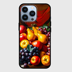 Чехол для iPhone 13 Pro Фруктовый натюрморт, цвет: 3D-черный