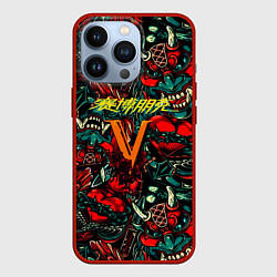 Чехол для iPhone 13 Pro God of War битва огня, цвет: 3D-красный