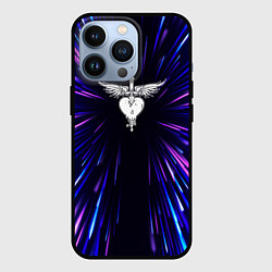 Чехол для iPhone 13 Pro Bon Jovi neon energy, цвет: 3D-черный