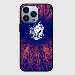 Чехол для iPhone 13 Pro Cyberpunk 2077 red energy, цвет: 3D-черный