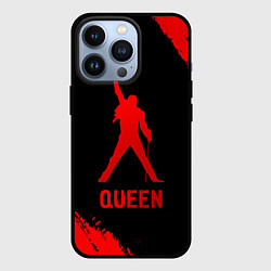 Чехол для iPhone 13 Pro Queen - red gradient, цвет: 3D-черный