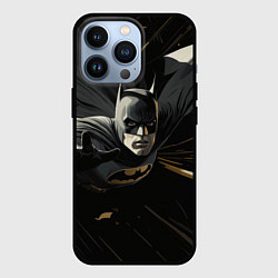 Чехол для iPhone 13 Pro Бэтмен черный плащ, цвет: 3D-черный