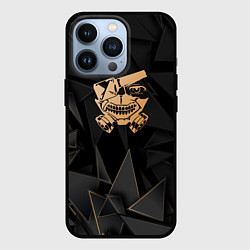 Чехол для iPhone 13 Pro Tokyo Ghoul golden poly, цвет: 3D-черный