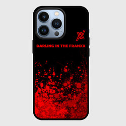 Чехол для iPhone 13 Pro Darling in the FranXX - red gradient посередине, цвет: 3D-черный