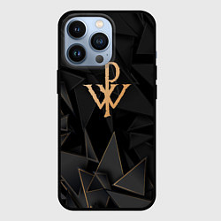 Чехол для iPhone 13 Pro Powerwolf golden poly, цвет: 3D-черный