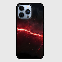 Чехол iPhone 13 Pro Красная линия - молния