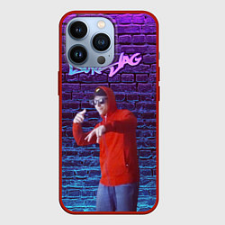 Чехол для iPhone 13 Pro DURSLAG, цвет: 3D-красный