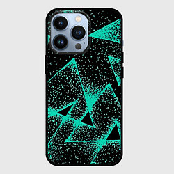 Чехол для iPhone 13 Pro The triangle is light blue, цвет: 3D-черный