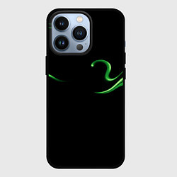 Чехол для iPhone 13 Pro The color is light green abstraction, цвет: 3D-черный