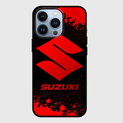 Чехол для iPhone 13 Pro Suzuki - red gradient, цвет: 3D-черный