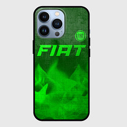 Чехол для iPhone 13 Pro Fiat - green gradient посередине, цвет: 3D-черный
