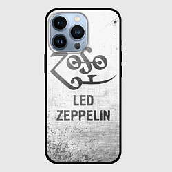 Чехол для iPhone 13 Pro Led Zeppelin - white gradient, цвет: 3D-черный