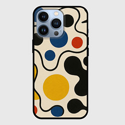 Чехол для iPhone 13 Pro Пятна, цвет: 3D-черный