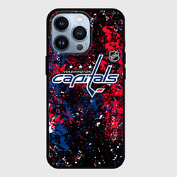 Чехол для iPhone 13 Pro Washington Capitals NHL black, цвет: 3D-черный